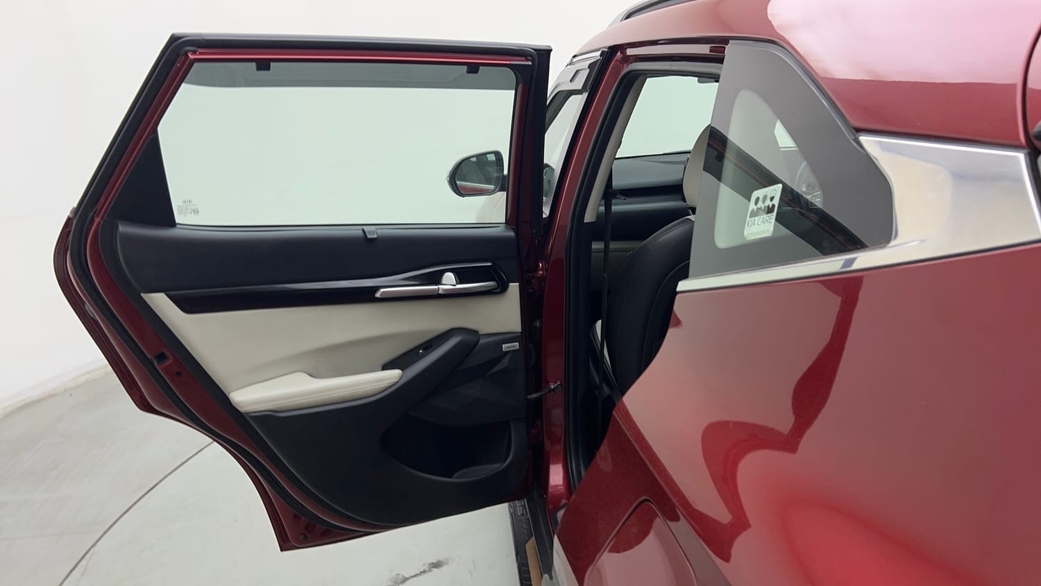 Used 2019 kia Seltos GTX Plus DCT 1.4 Petrol Automatic interior LEFT REAR DOOR OPEN VIEW