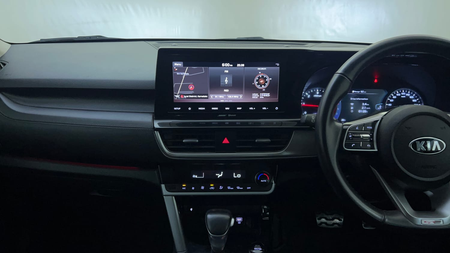 Used 2020 Kia Seltos GTX Plus AT 1.5 Diesel Diesel Automatic interior MUSIC SYSTEM & AC CONTROL VIEW