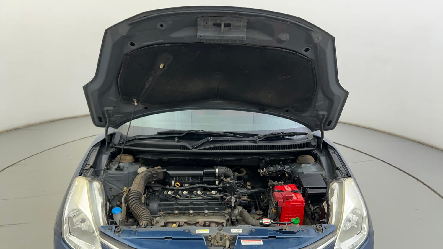 Used 2016 Maruti Suzuki Baleno Zeta 1.2 Petrol Manual engine ENGINE & BONNET OPEN FRONT VIEW