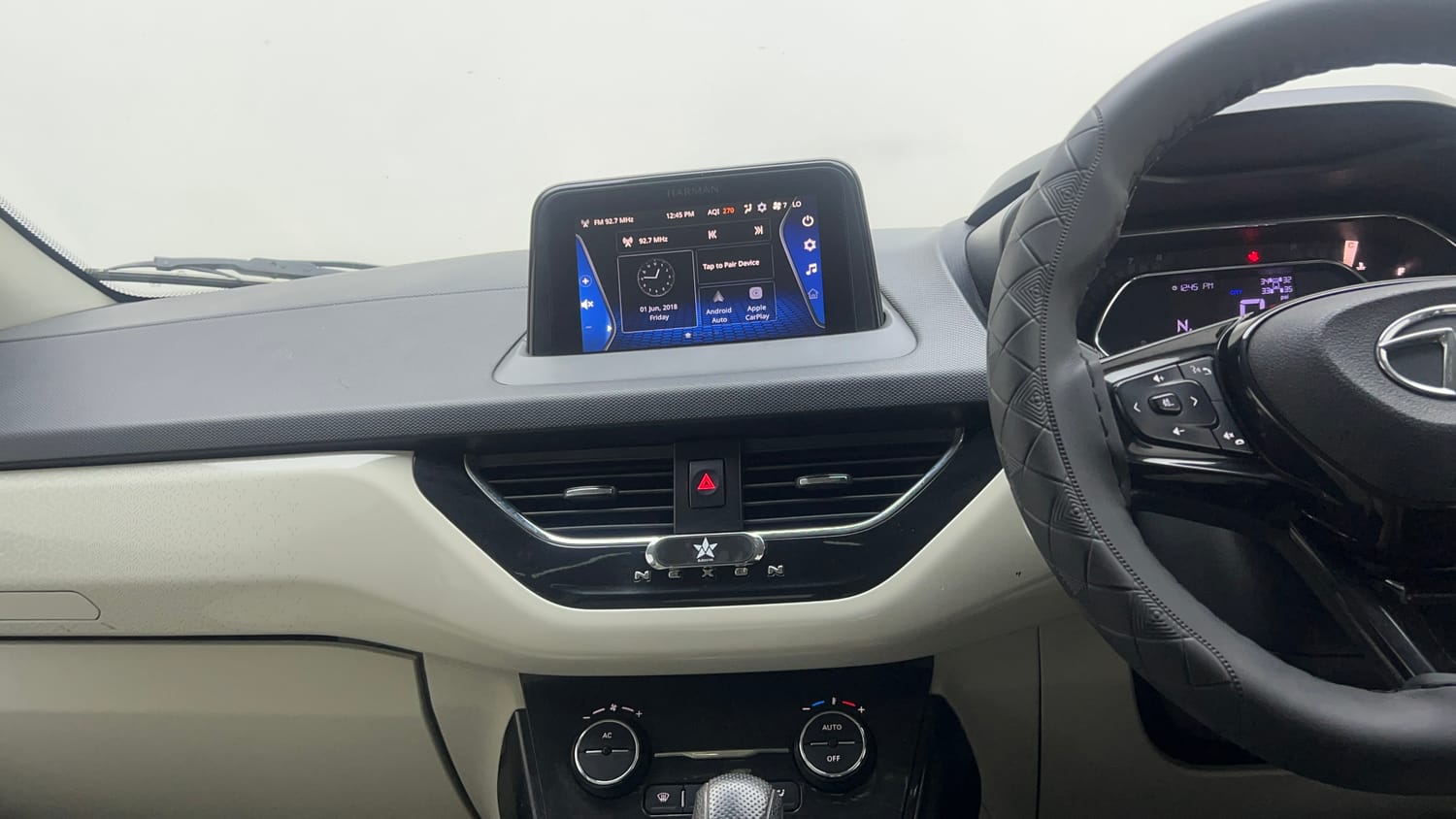 Used 2022 Tata Nexon XZA Plus (Premium) Diesel Diesel Automatic interior MUSIC SYSTEM & AC CONTROL VIEW
