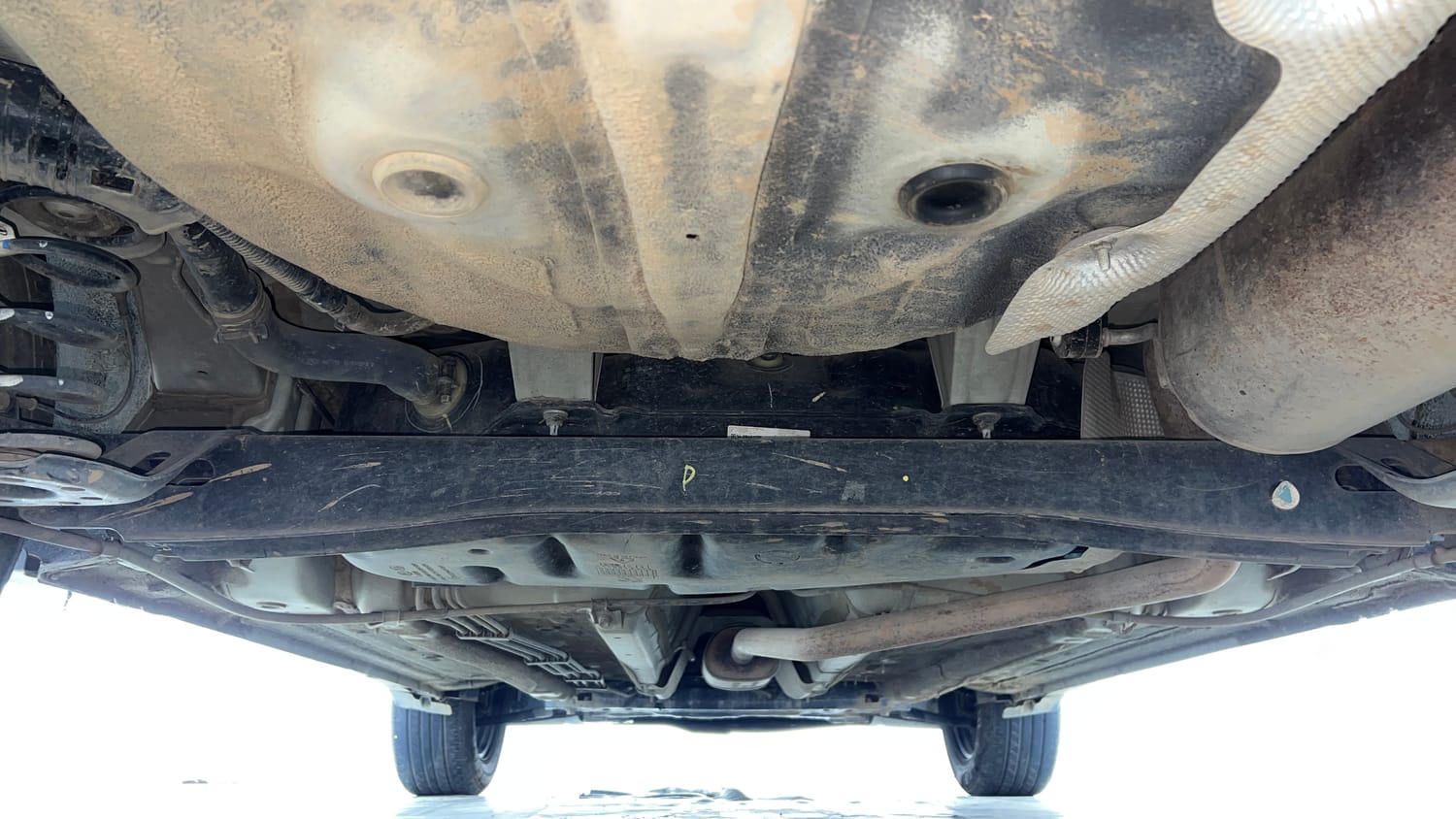 Used 2022 Kia Sonet HTK Plus 1.2 Petrol Manual extra REAR UNDERBODY VIEW (TAKEN FROM REAR)