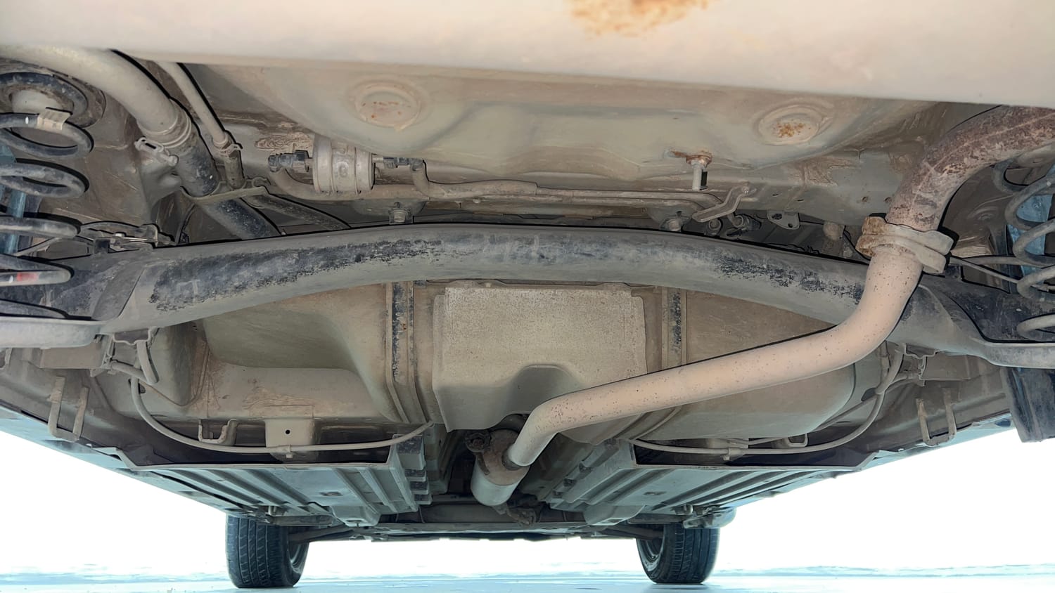 Used 2021 maruti-suzuki Vitara Brezza LXi Petrol Manual extra REAR UNDERBODY VIEW (TAKEN FROM REAR)