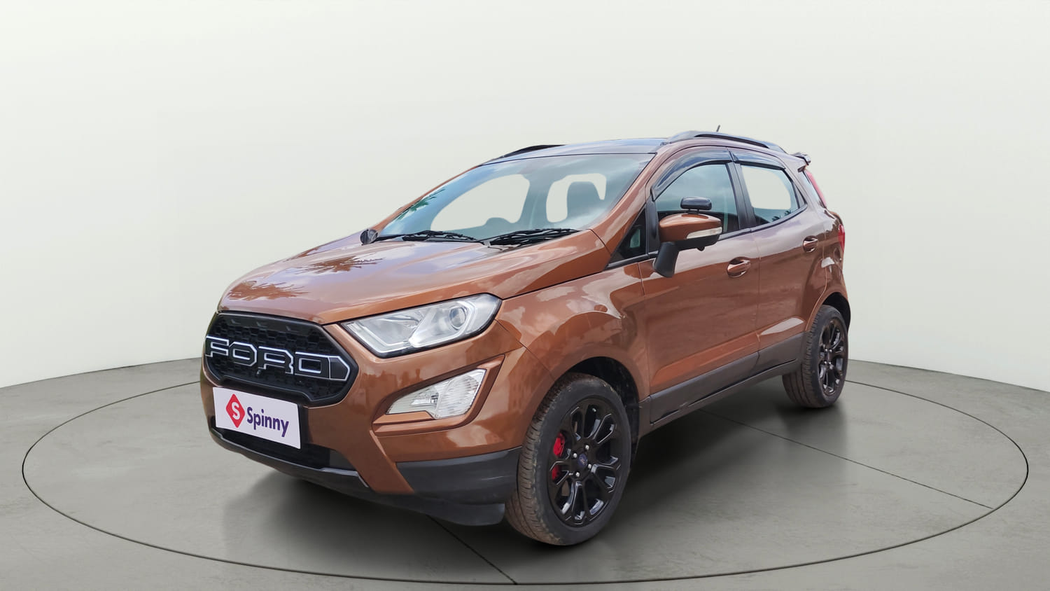 Used 2018 Ford EcoSport Titanium + 1.5L Ti-VCT AT Petrol Automatic exterior LEFT FRONT CORNER VIEW