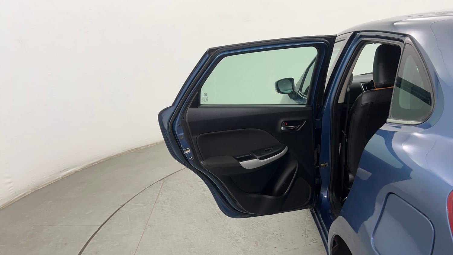 Used 2016 Maruti Suzuki Baleno Zeta 1.2 Petrol Manual interior LEFT REAR DOOR OPEN VIEW
