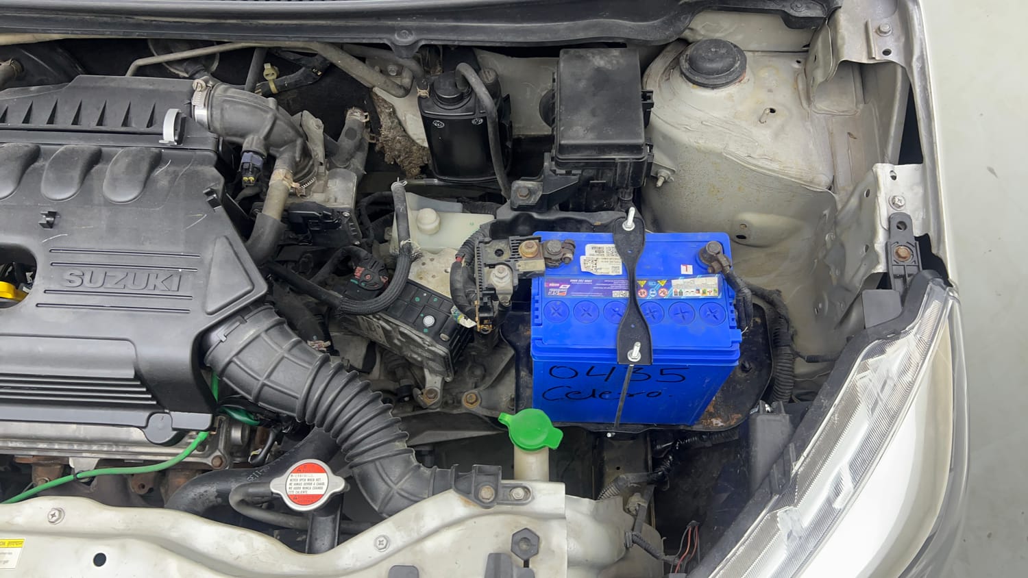 Used 2014 Maruti Suzuki Celerio VXi AMT Petrol Automatic engine ENGINE LEFT SIDE VIEW