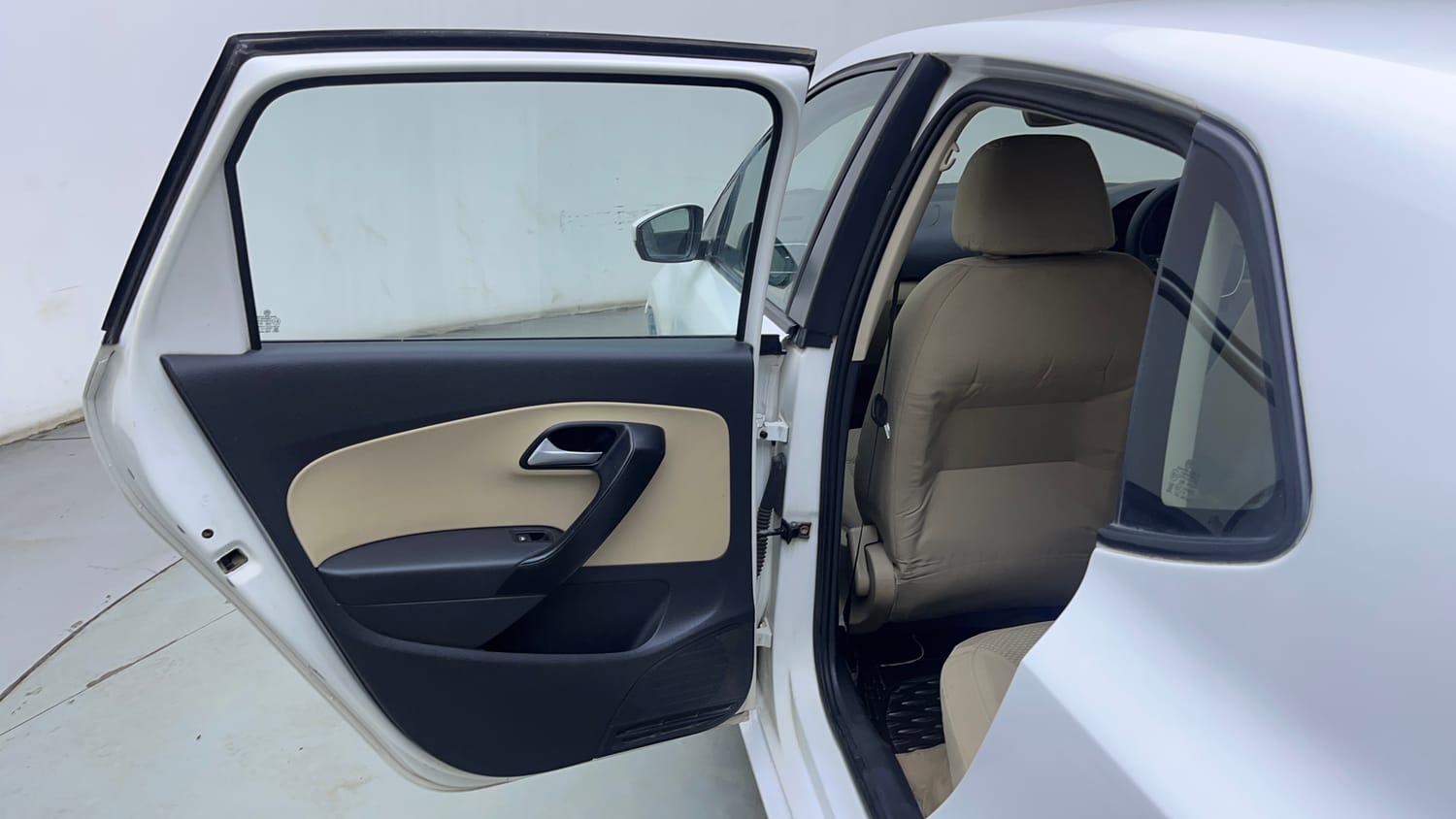 Used 2017 Volkswagen Polo Highline1.5L (D) Diesel Manual interior LEFT REAR DOOR OPEN VIEW