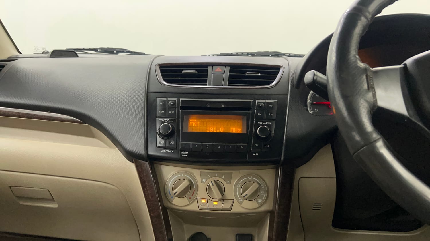 Used 2015 Maruti Suzuki Swift Dzire VXI Petrol Manual interior MUSIC SYSTEM & AC CONTROL VIEW