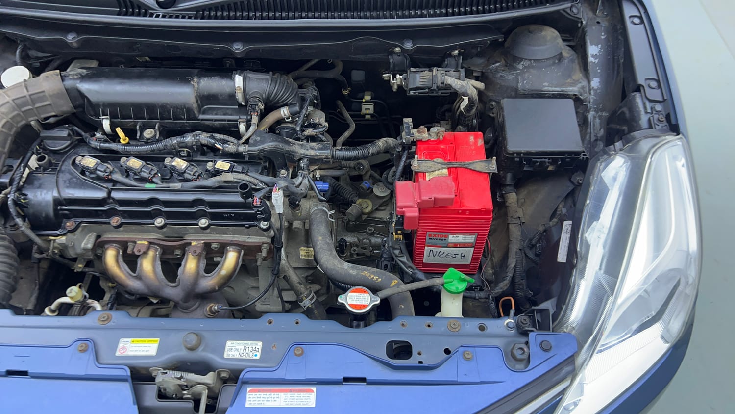 Used 2017 Maruti Suzuki Baleno Sigma 1.2 Petrol Manual engine ENGINE LEFT SIDE VIEW
