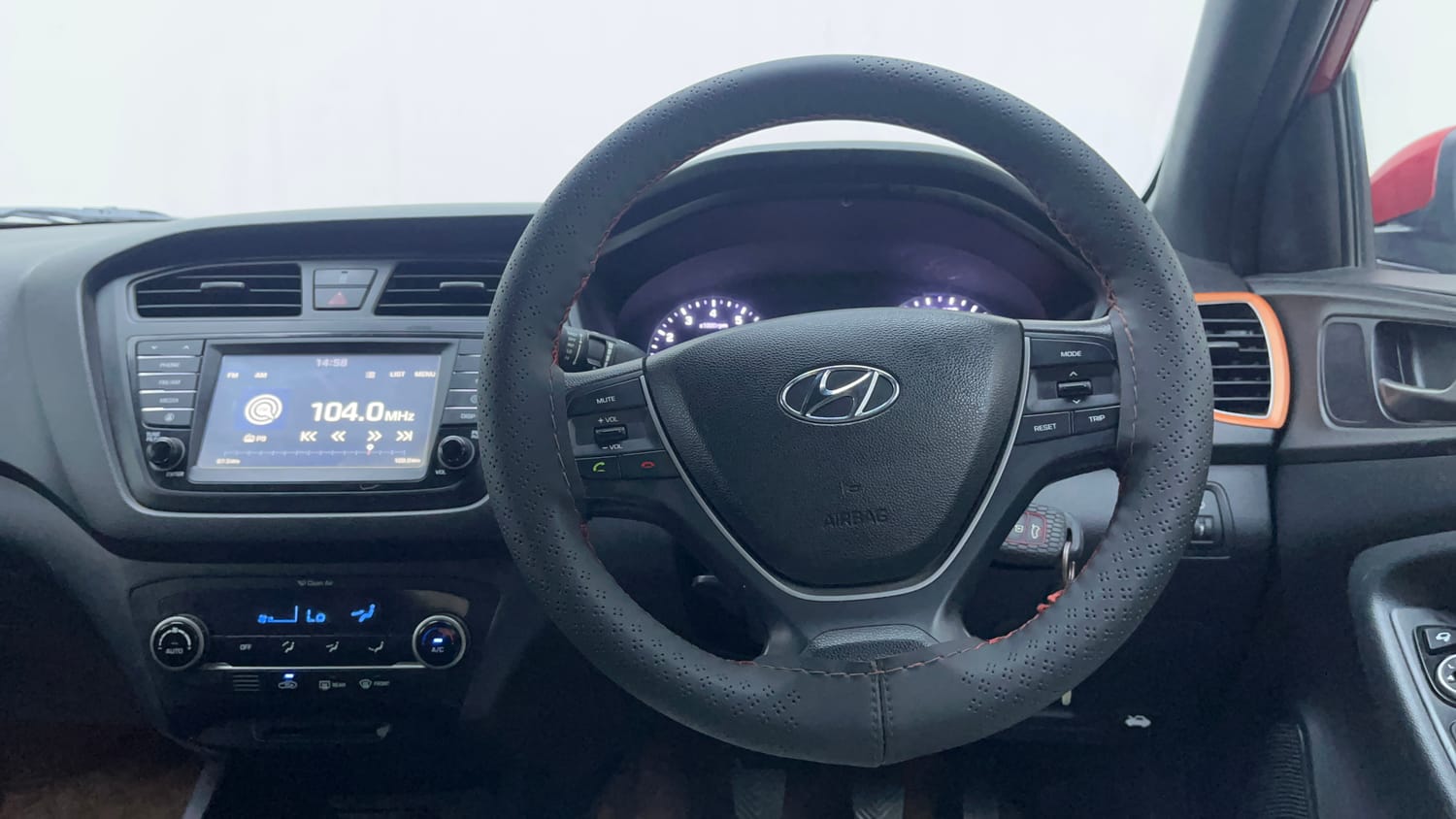 Used 2017 Hyundai Elite i20 Asta 1.2 Dual Tone Petrol Manual interior STEERING VIEW