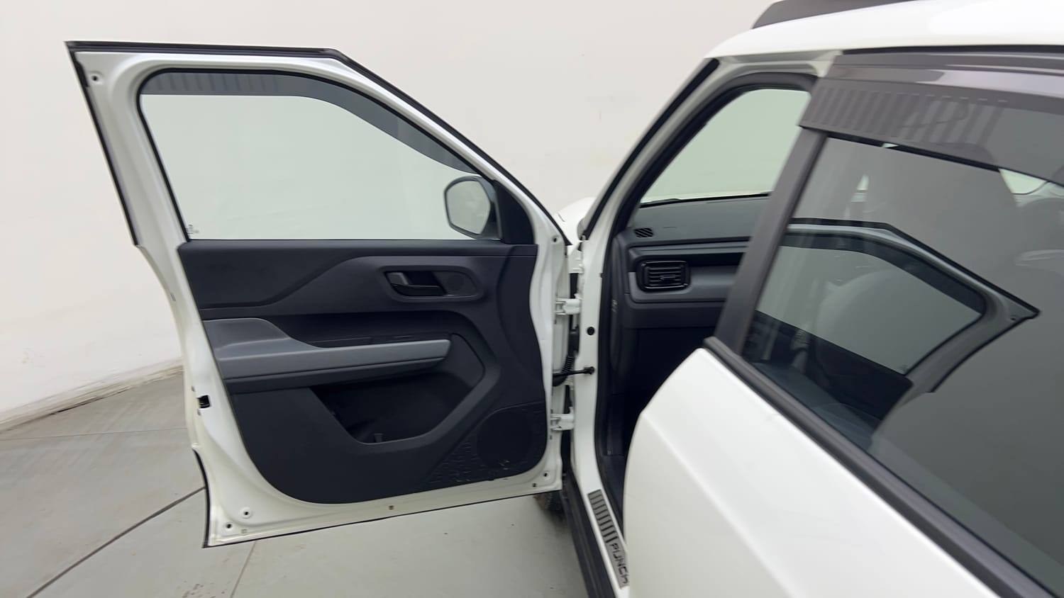 Used 2026 Tata Punch Pure + Petrol Manual interior LEFT FRONT DOOR OPEN VIEW