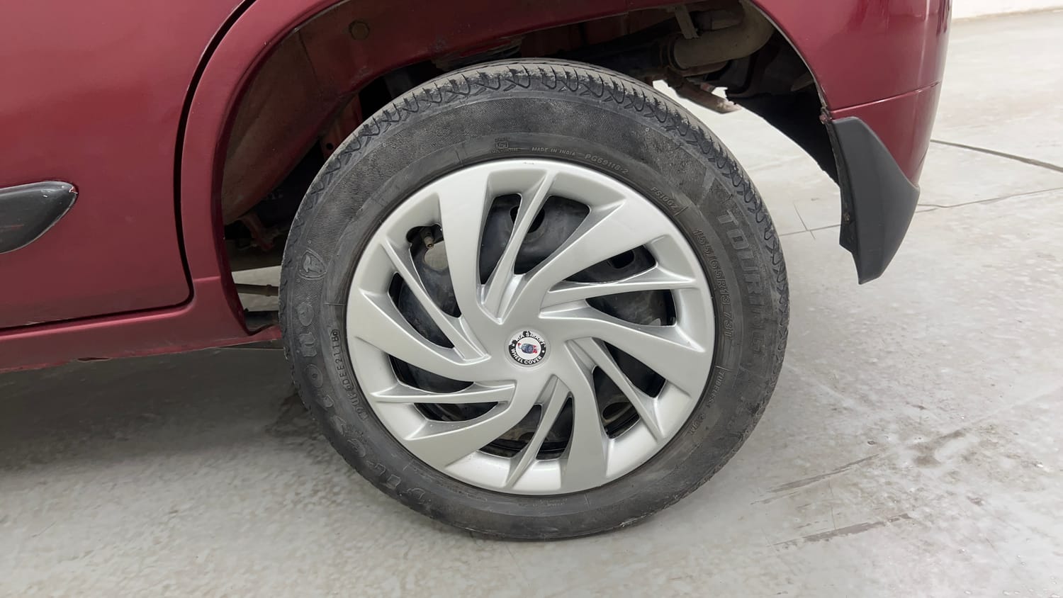 Used 2012 Maruti Suzuki Alto K10 VXi Petrol Manual tyres LEFT REAR TYRE RIM VIEW