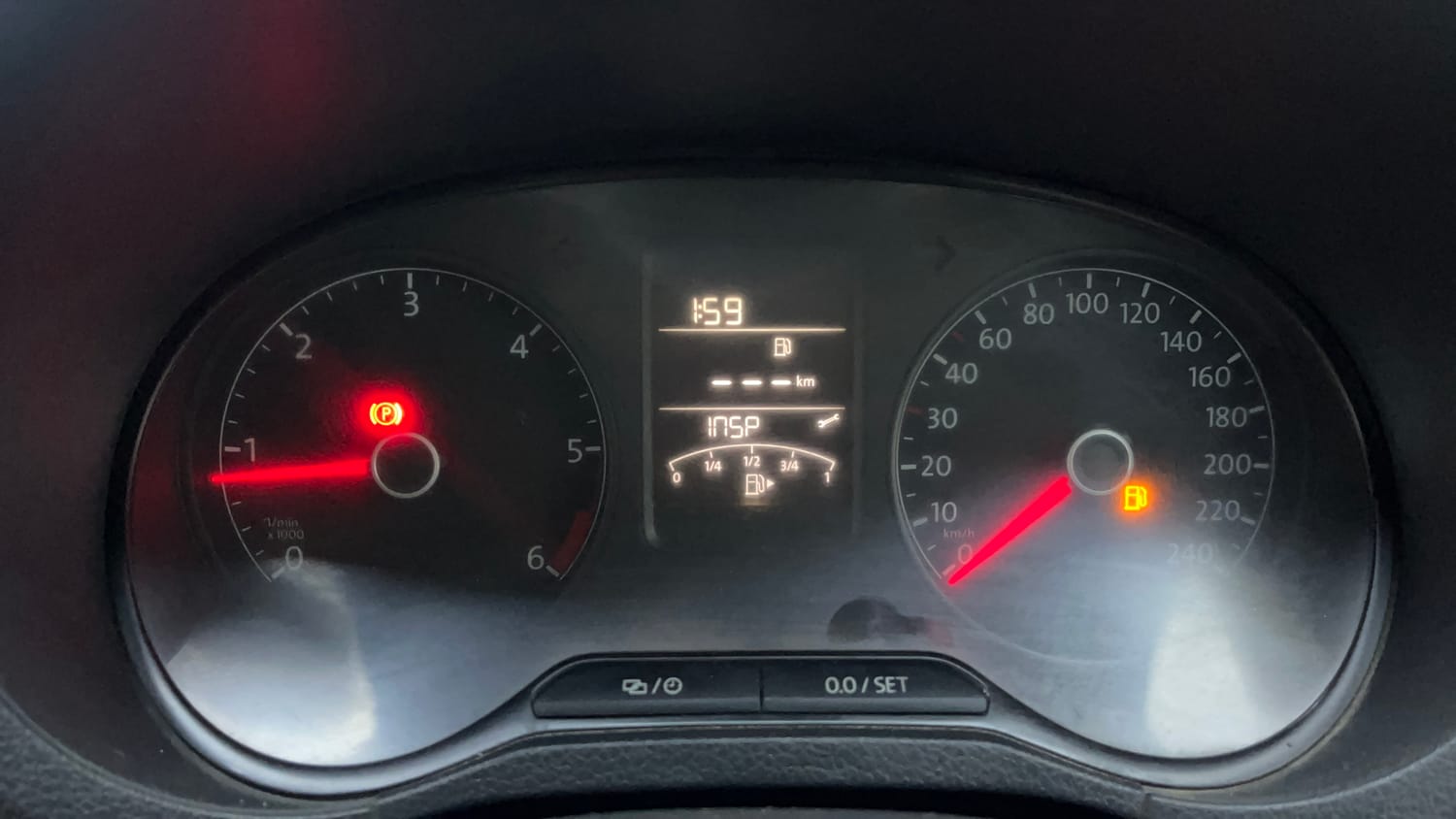 Used 2017 Volkswagen Polo Highline1.5L (D) Diesel Manual interior CLUSTERMETER VIEW
