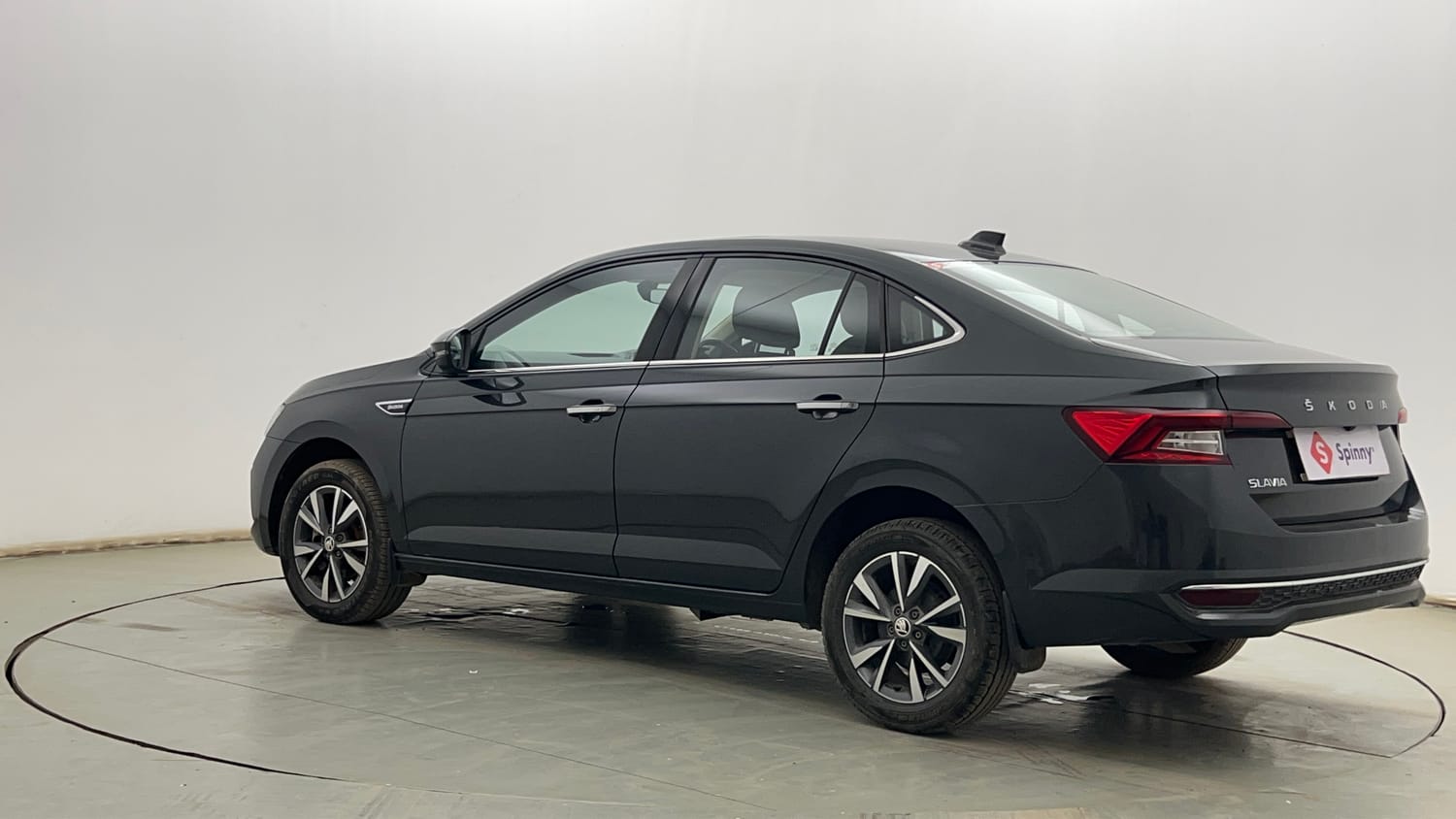 Used 2023 Skoda Slavia Style 1.0L TSI MT Petrol Manual exterior LEFT REAR CORNER VIEW