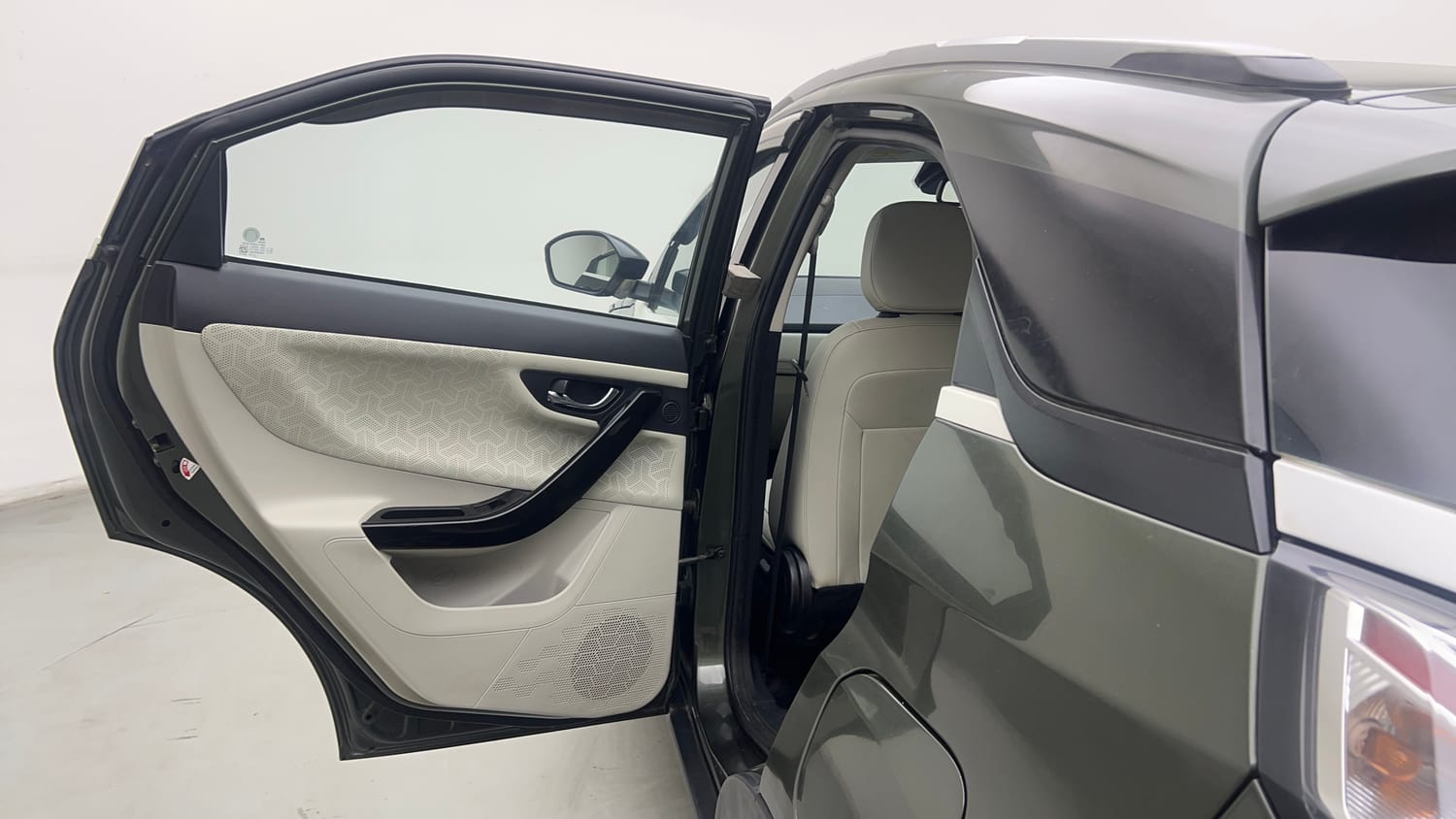 Used 2022 Tata Nexon XZA Plus (Premium) Diesel Diesel Automatic interior LEFT REAR DOOR OPEN VIEW