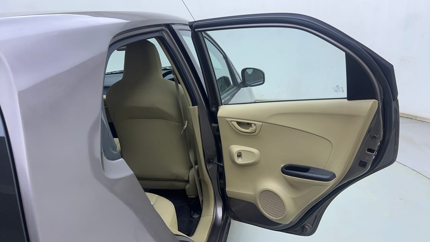 Used 2014 Honda Brio S MT Petrol Manual interior RIGHT REAR DOOR OPEN VIEW