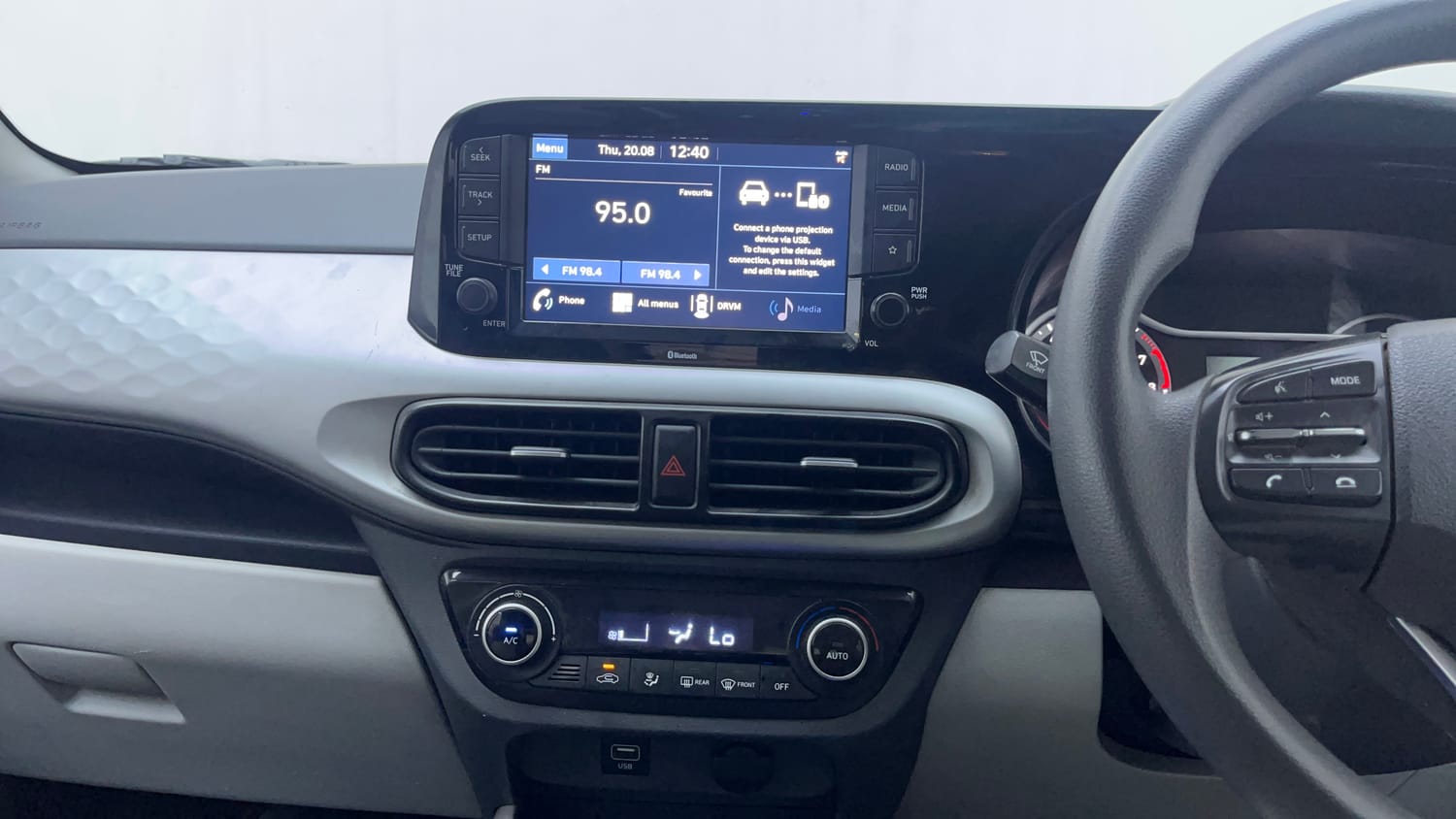Used 2021 Hyundai Grand i10 Nios Sportz AMT 1.2 Kappa VTVT Petrol Automatic interior MUSIC SYSTEM & AC CONTROL VIEW