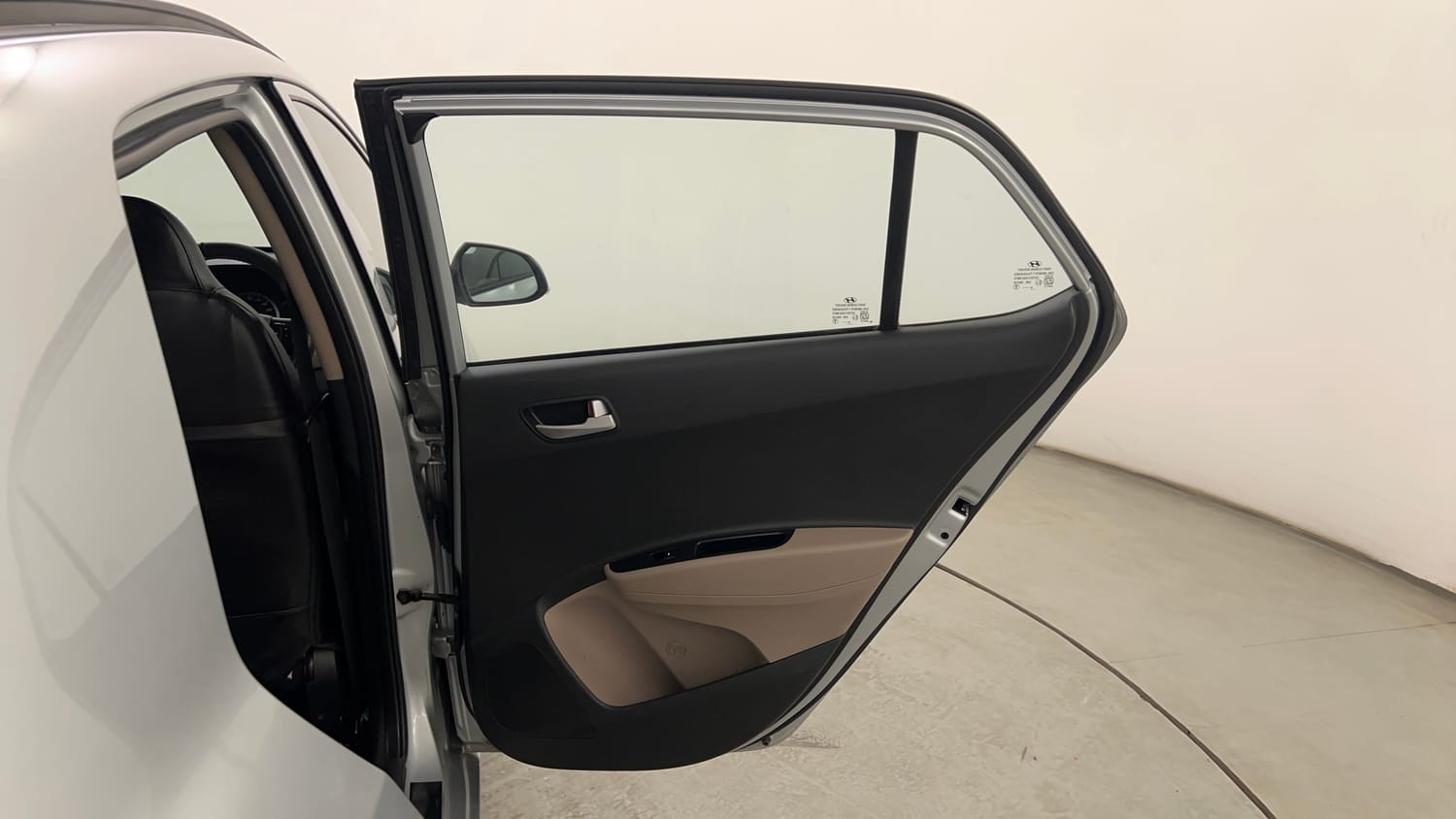 Used 2019 Hyundai Grand i10 Sportz AT 1.2 Kappa VTVT Petrol Automatic interior RIGHT REAR DOOR OPEN VIEW