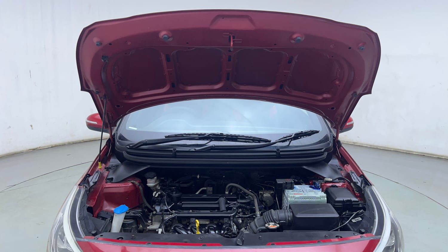 Used 2017 Hyundai Elite i20 Asta 1.2 Dual Tone Petrol Manual engine ENGINE & BONNET OPEN FRONT VIEW