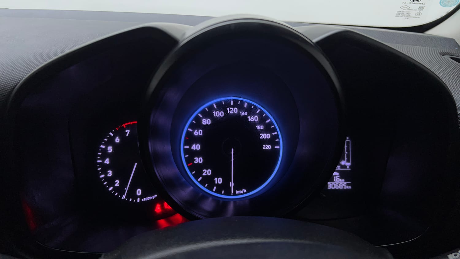 Used 2020 hyundai Venue SX 1.0 Turbo Petrol Petrol Manual interior CLUSTERMETER VIEW