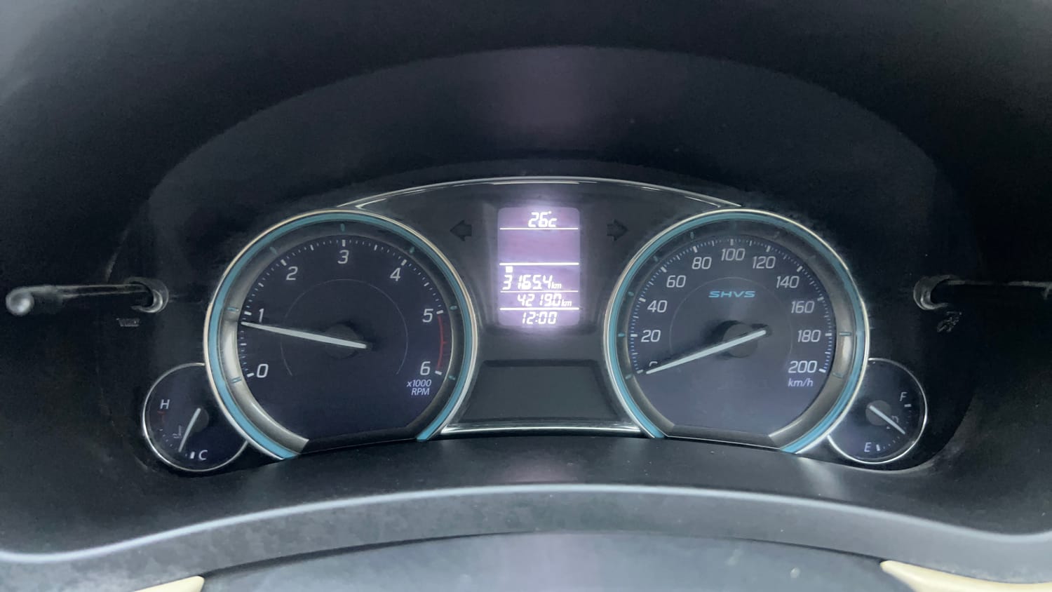 Used 2017 Maruti Suzuki Ciaz ZDi SHVS Diesel Manual interior CLUSTERMETER VIEW