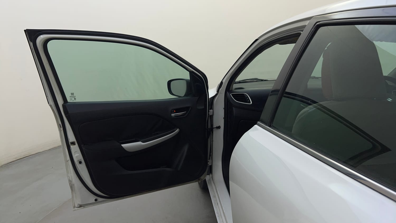 Used 2017 Maruti Suzuki Baleno Zeta 1.2 AT Petrol Automatic interior LEFT FRONT DOOR OPEN VIEW