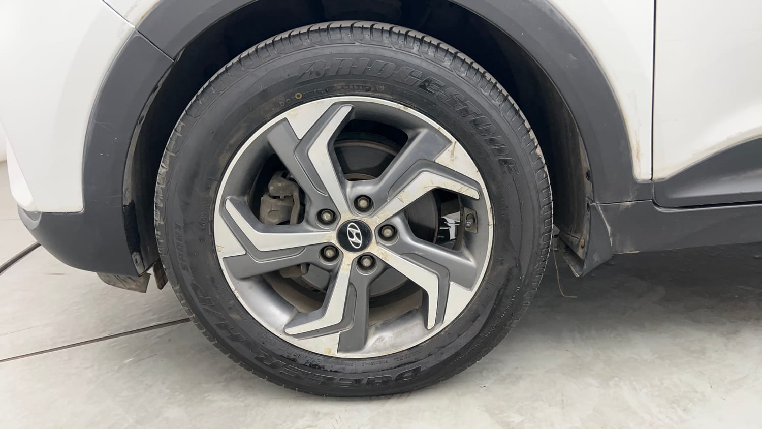 Used 2019 Hyundai Creta SX 1.6 AT Petrol Petrol Automatic tyres LEFT FRONT TYRE RIM VIEW