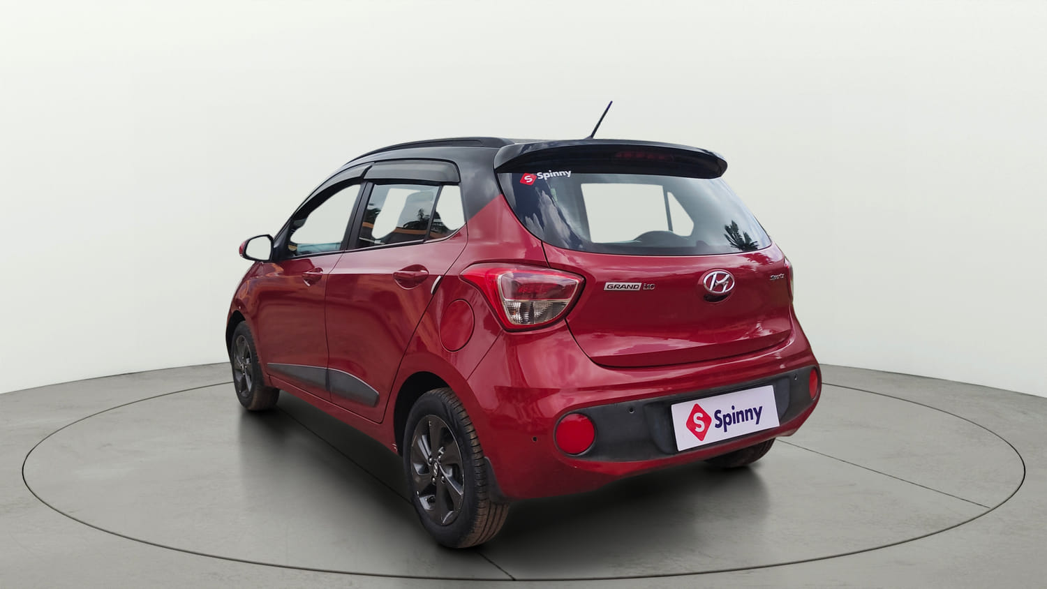 Used 2018 Hyundai Grand i10 Sportz 1.2 Kappa VTVT Dual Tone Petrol Manual exterior LEFT REAR CORNER VIEW