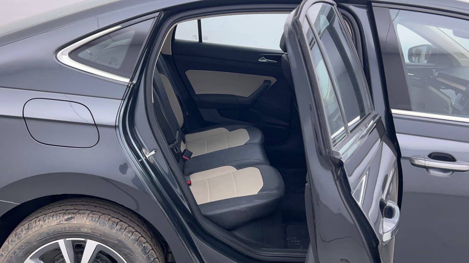 Used 2023 Skoda Slavia Style 1.0L TSI MT Petrol Manual interior RIGHT SIDE REAR DOOR CABIN VIEW