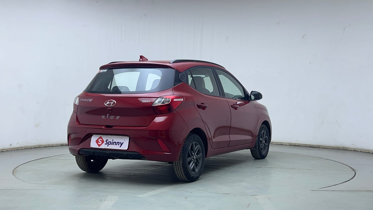 Used 2021 Hyundai Grand i10 Nios Sportz AMT 1.2 Kappa VTVT Petrol Automatic exterior RIGHT REAR CORNER VIEW