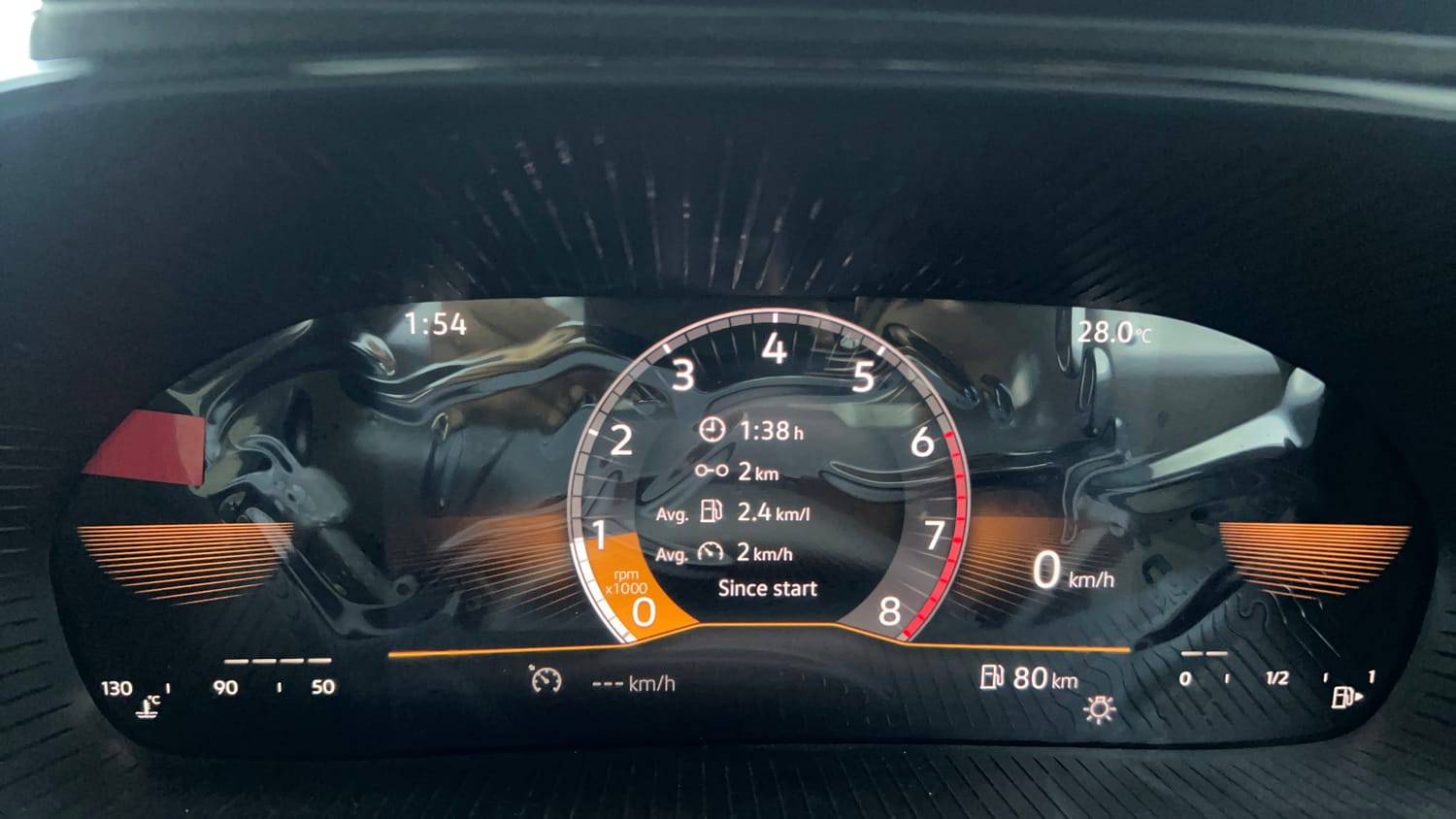 Used 2022 Skoda Slavia Style 1.0L TSI MT Petrol Manual interior CLUSTERMETER VIEW