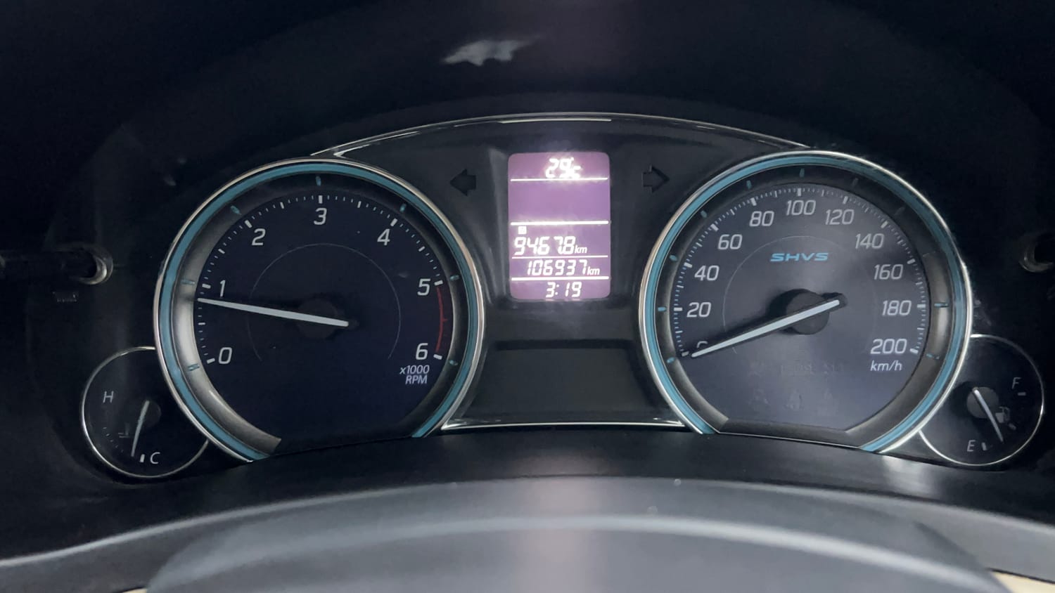 Used 2015 Maruti Suzuki Ciaz ZDi+ SHVS Diesel Manual interior CLUSTERMETER VIEW