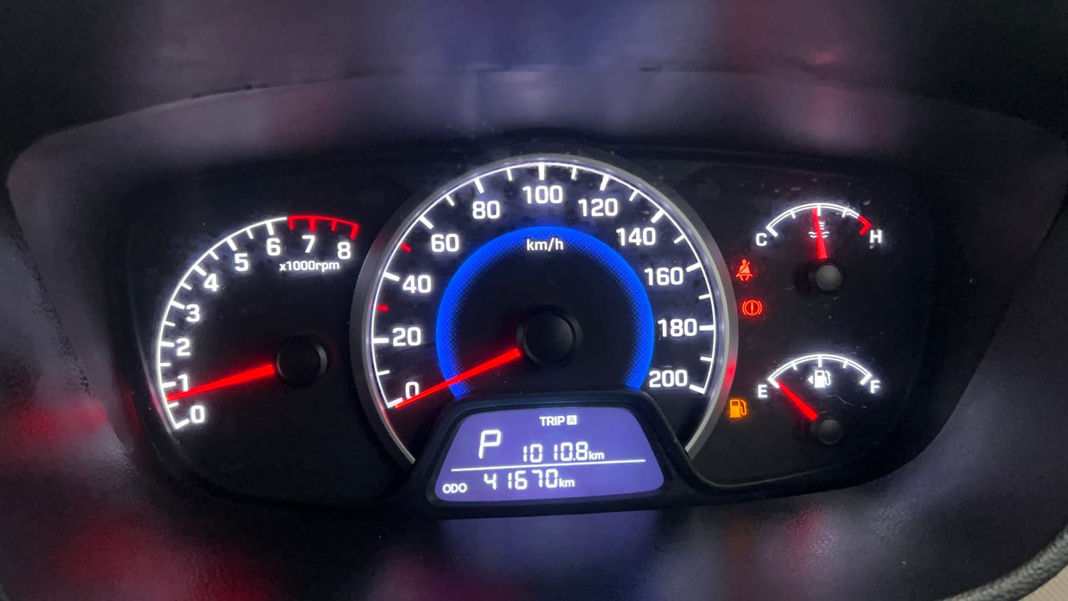 Used 2019 Hyundai Grand i10 Sportz AT 1.2 Kappa VTVT Petrol Automatic interior CLUSTERMETER VIEW