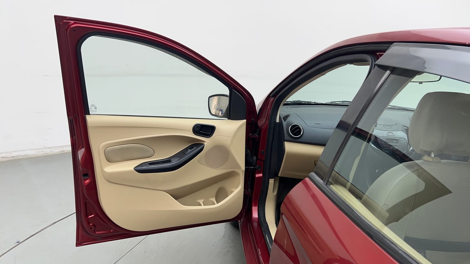 Used 2015 Ford Figo Aspire Trend 1.2 Ti-VCT Petrol Manual interior LEFT FRONT DOOR OPEN VIEW
