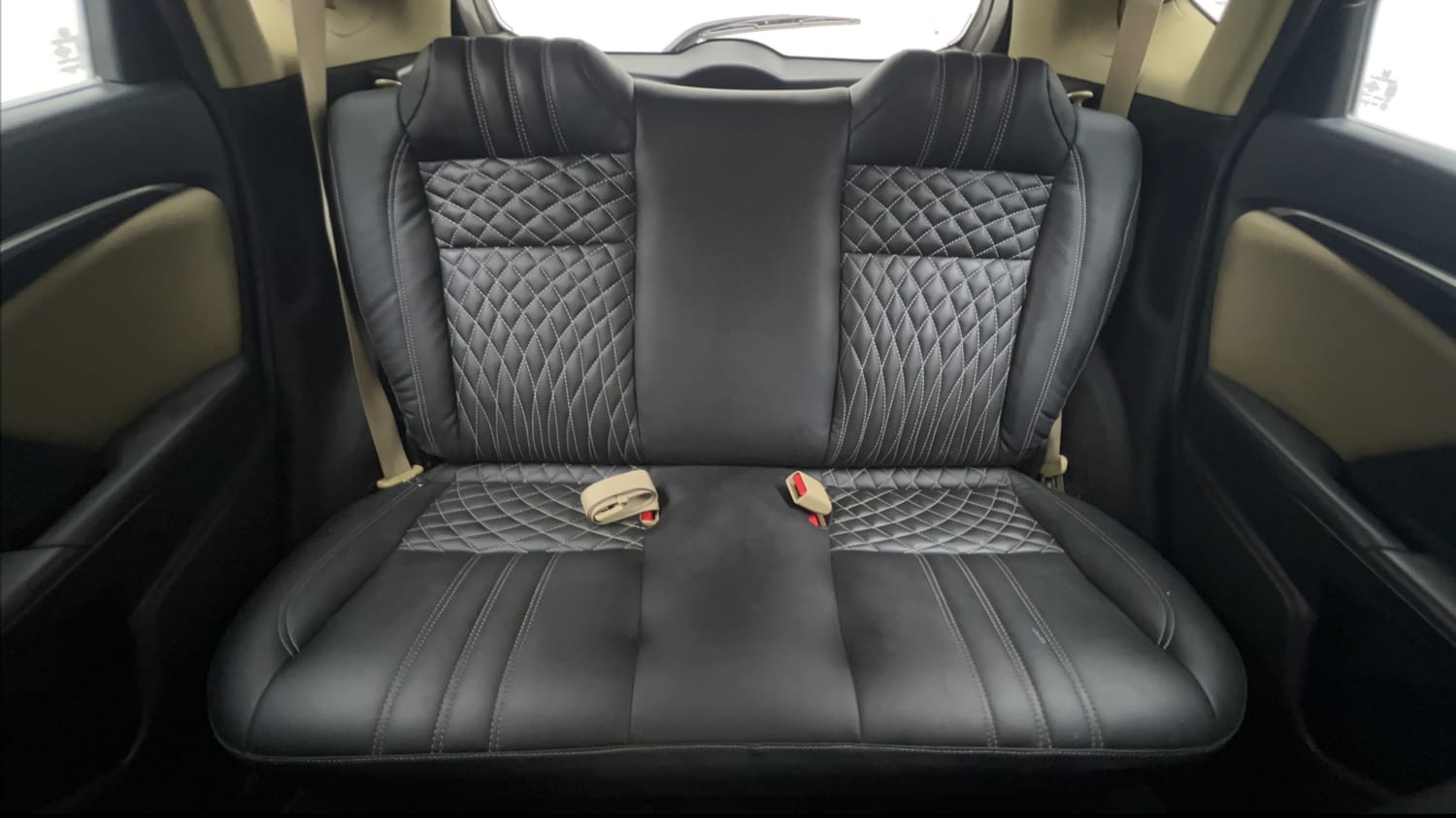 Used 2015 Honda Jazz V AT Petrol Petrol Automatic interior REAR SEAT CONDITION VIEW