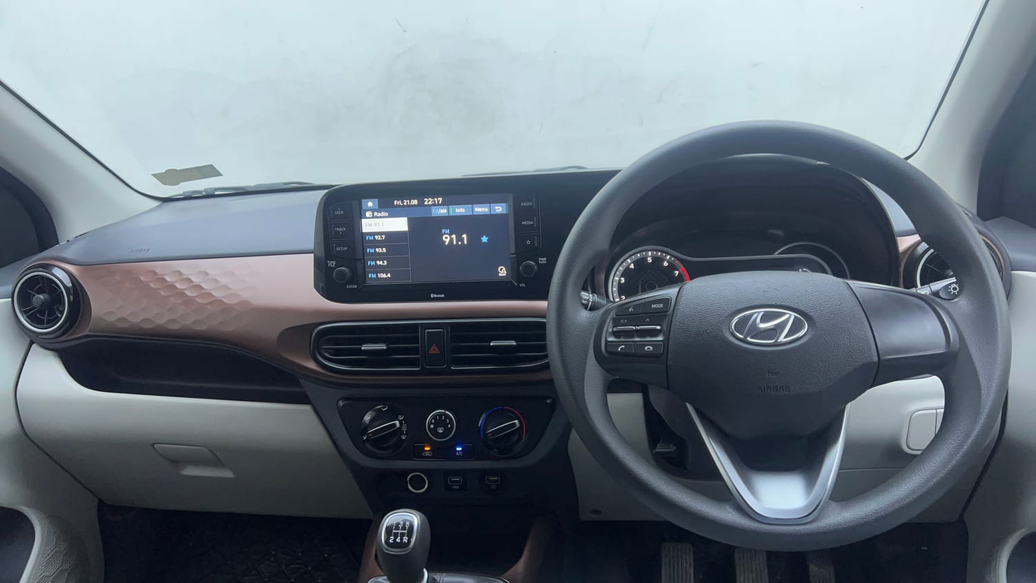 Used 2020 Hyundai Aura SX 1.2 Petrol Petrol Manual interior DASHBOARD VIEW