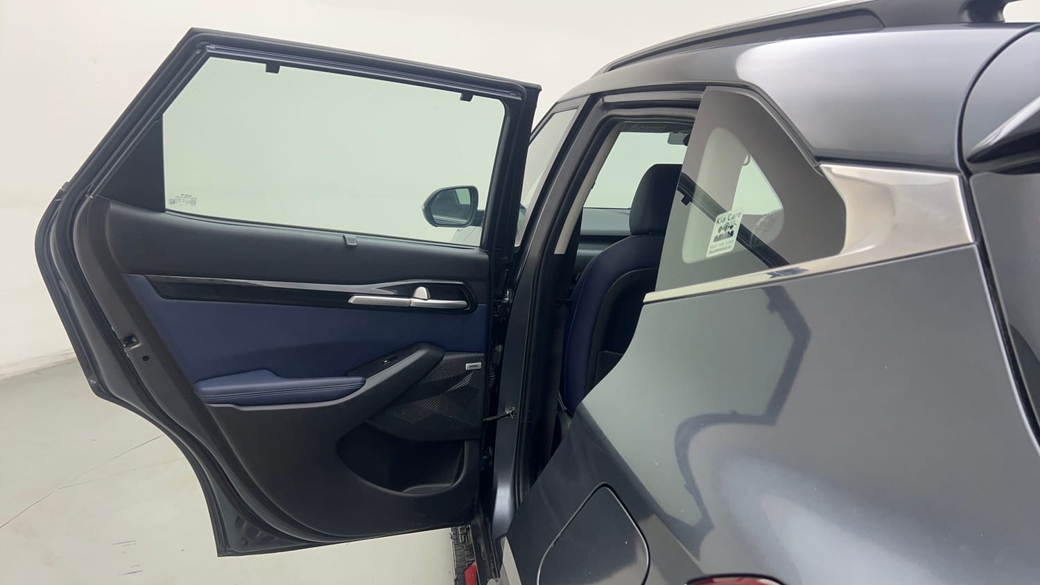 Used 2022 Kia Seltos X Line 1.5 Diesel AT Diesel Automatic interior LEFT REAR DOOR OPEN VIEW