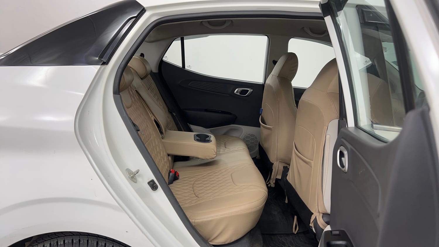 Used 2023 Hyundai Aura SX 1.2 CNG Cng Manual interior RIGHT SIDE REAR DOOR CABIN VIEW