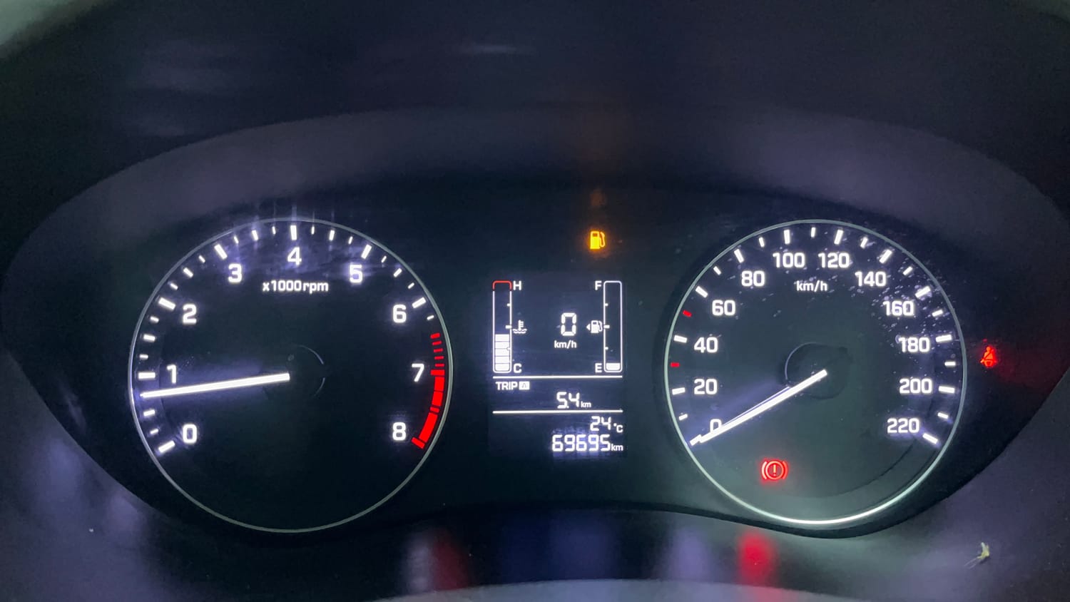 Used 2017 Hyundai Elite i20 Asta 1.2 Petrol Manual interior CLUSTERMETER VIEW