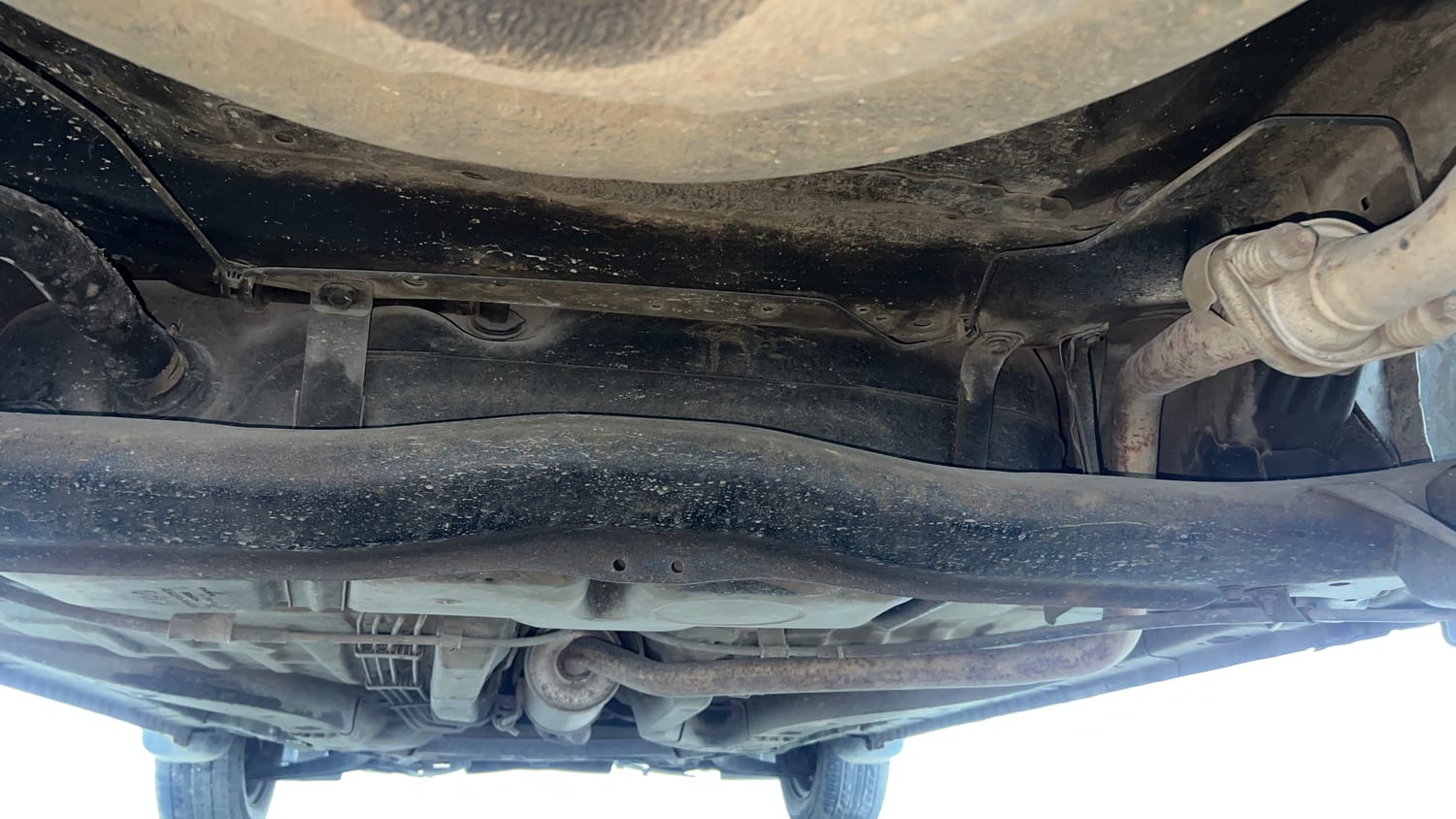 Used 2013 Honda Amaze 1.2 S i-VTEC Petrol Manual extra REAR UNDERBODY VIEW (TAKEN FROM REAR)