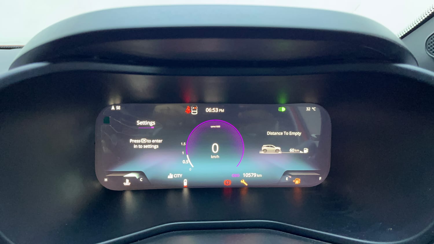 Used 2024 Tata Nexon Fearless Plus S 1.2 Revotron Petrol 6MT DT Petrol Manual interior CLUSTERMETER VIEW