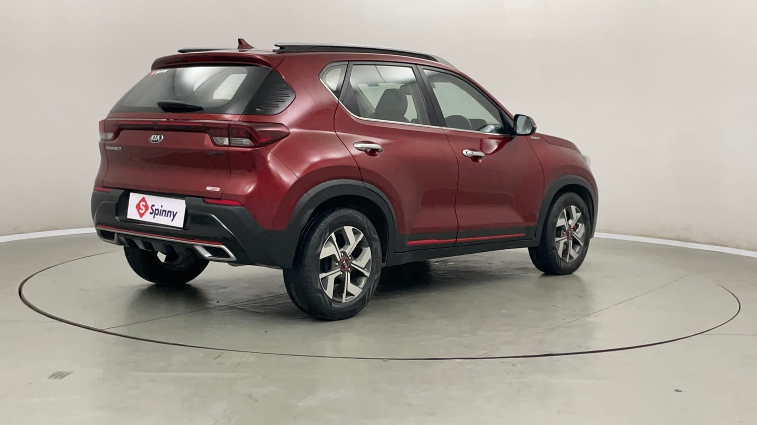 Used 2020 Kia Sonet GTX Plus 1.0 DCT Petrol Automatic exterior RIGHT REAR CORNER VIEW
