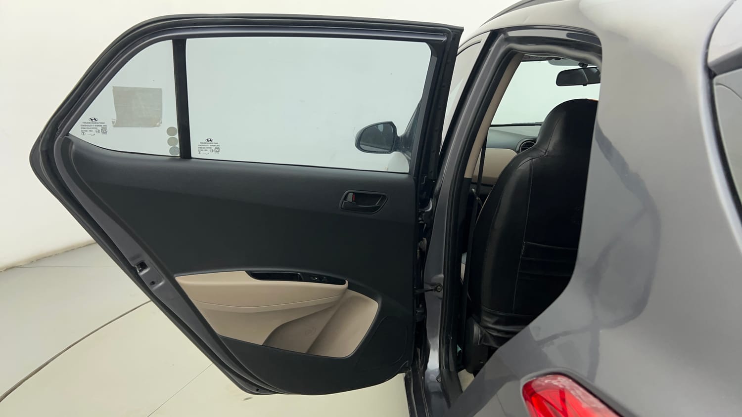 Used 2019 Hyundai Grand i10 Magna 1.2 Kappa VTVT Petrol Manual interior LEFT REAR DOOR OPEN VIEW