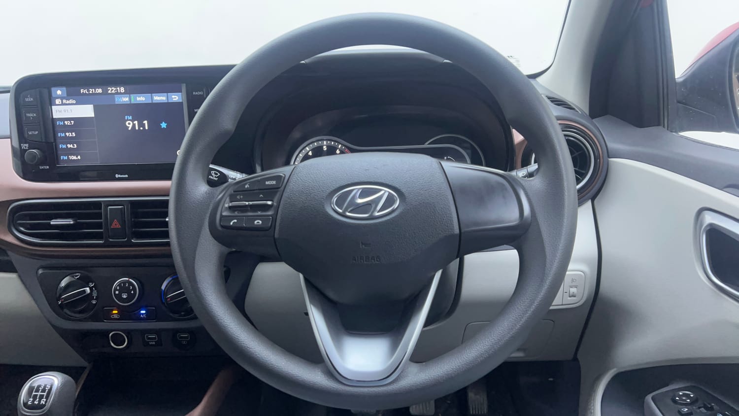 Used 2020 Hyundai Aura SX 1.2 Petrol Petrol Manual interior STEERING VIEW