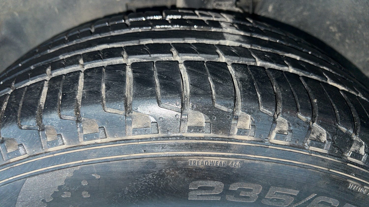 Used 2021 Tata Harrier XZA Plus Dual Tone Diesel Automatic tyres LEFT FRONT TYRE TREAD VIEW