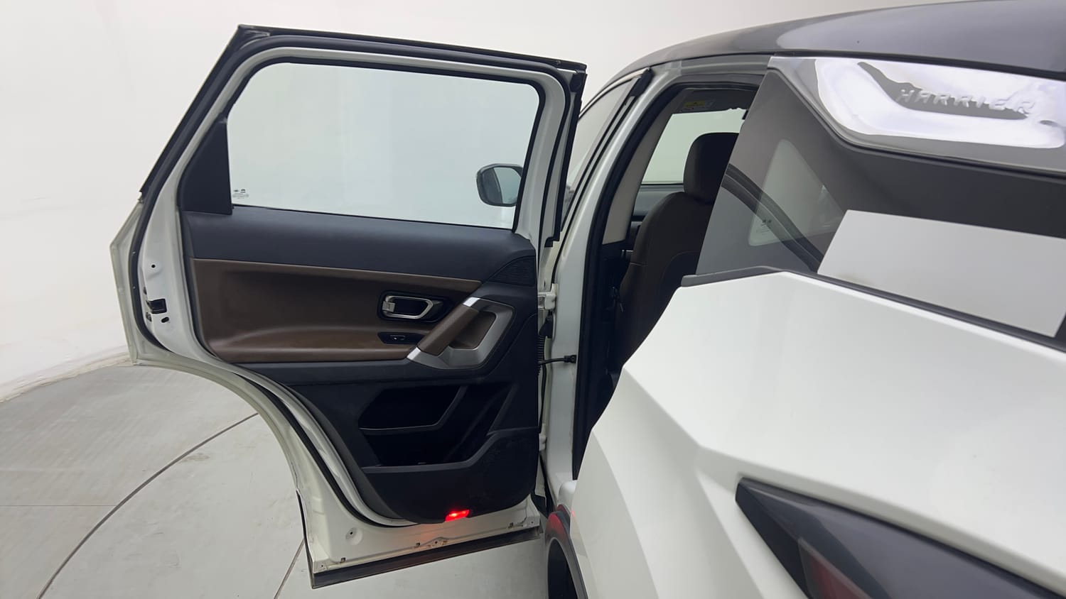 Used 2021 Tata Harrier XZA Plus Dual Tone Diesel Automatic interior LEFT REAR DOOR OPEN VIEW