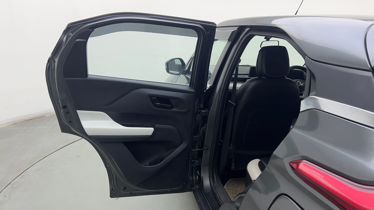 Used 2022 Tata Punch Accomplished AMT Petrol Automatic interior LEFT REAR DOOR OPEN VIEW