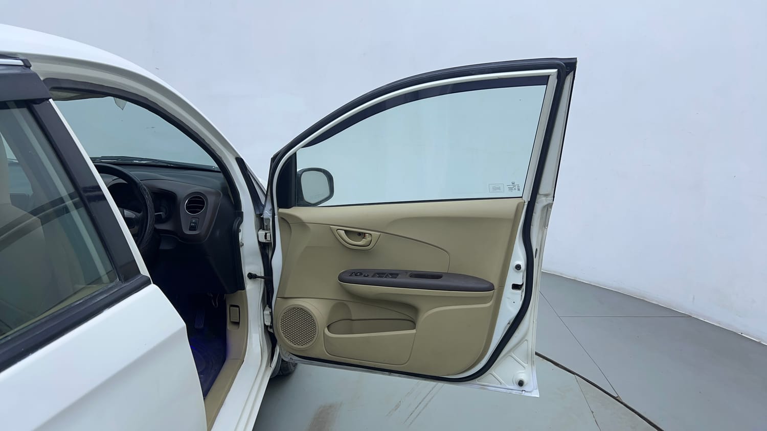 Used 2013 Honda Amaze 1.2 S i-VTEC Petrol Manual interior RIGHT FRONT DOOR OPEN VIEW