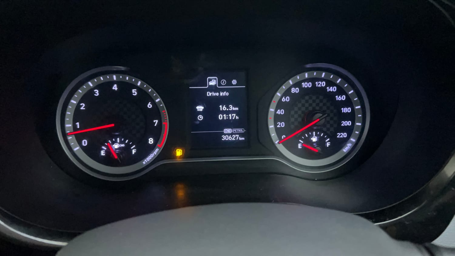 Used 2024 Hyundai Grand i10 Nios Sportz 1.2 Kappa CNG Cng Manual interior CLUSTERMETER VIEW