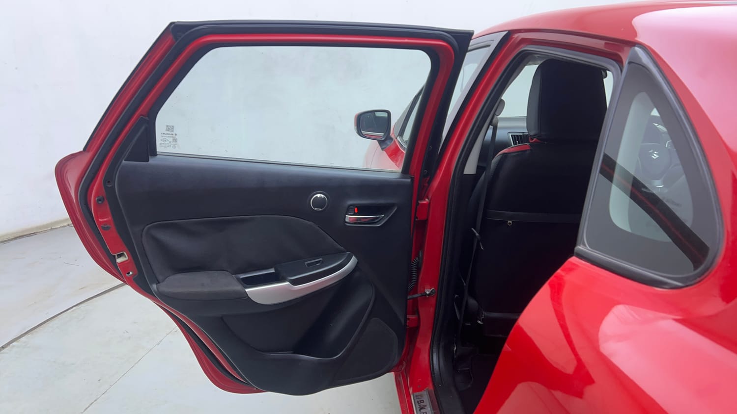 Used 2016 Maruti Suzuki Baleno Delta 1.2 AT Petrol Automatic interior LEFT REAR DOOR OPEN VIEW