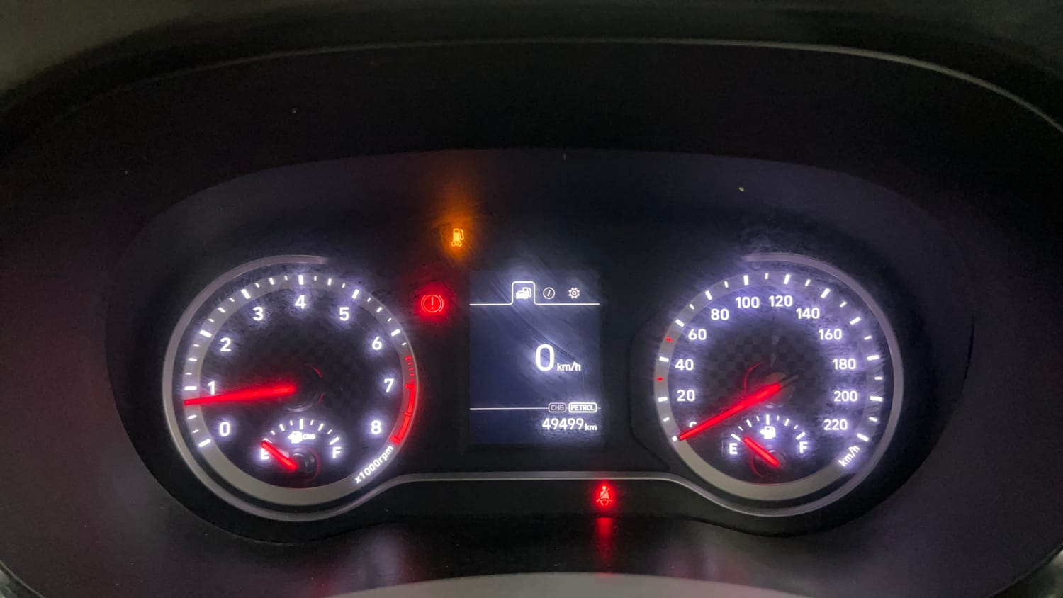 Used 2023 Hyundai Aura SX 1.2 CNG Cng Manual interior CLUSTERMETER VIEW